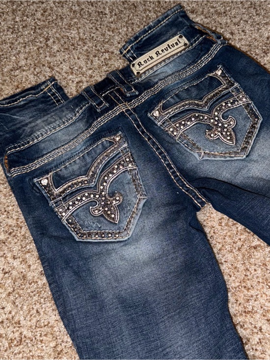 Rock Revival Denim - Rock Revival Dark Blue skinny Jeans
